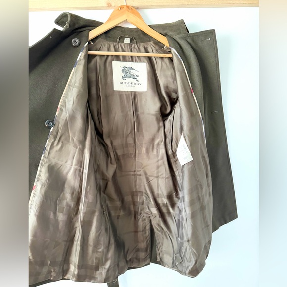 BURBERRY | Brown Wool Cashmere Blend Belted Double Breasted Trench Coat US 6 - Picture 10 of 15